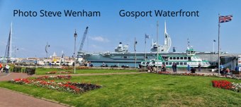 Gosport waterfront view of Portsmouth Harbour photo courtesy Steve Wenham