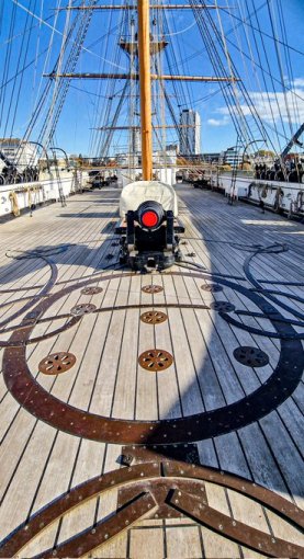 On Deck HMS Warrior.photo courtesy of Steve Wenham