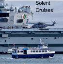 HMS Queen Elizabeth and Ali Cat.photo courtesy of Solent Cruises Ltd