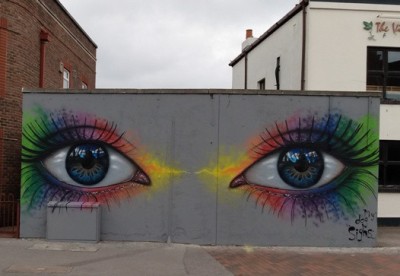 Wall Art in Stoke Road Gosport by artist My Dog Sighs